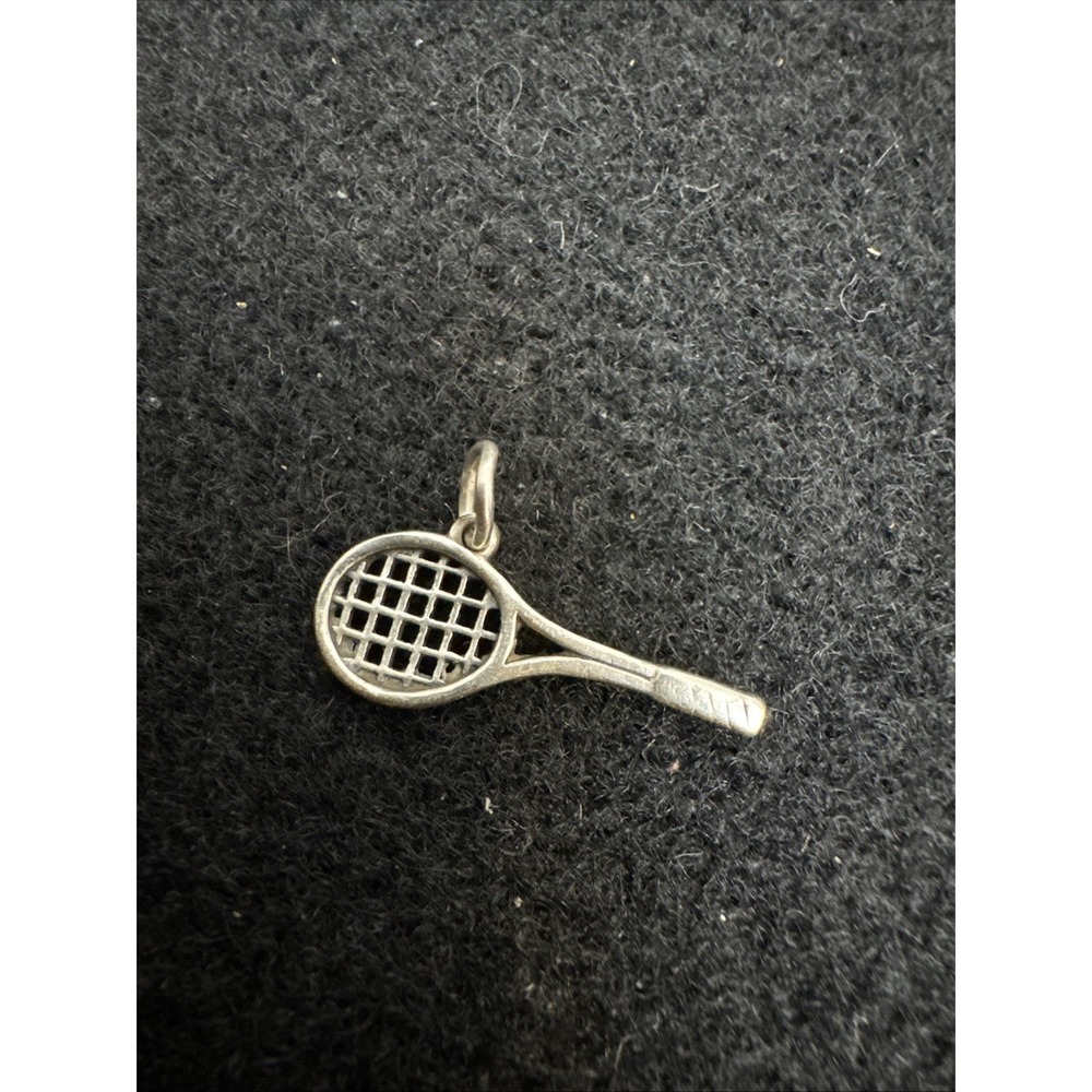 Retired James Avery Sterling Silver 925 Tennis Racquet Charm or Pendant